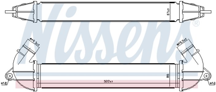 Intercooler NISSENS 96736 46779532