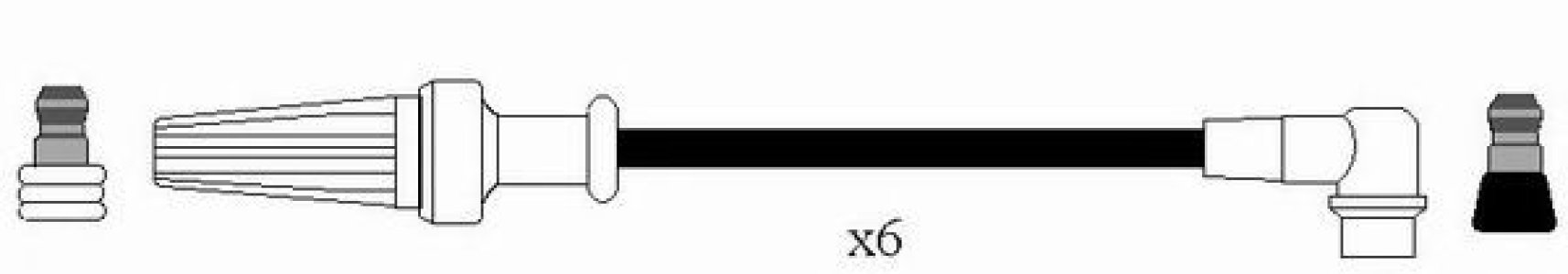 Przewody wysokiego napięcia komplet NGK RC-RN602 7700102225