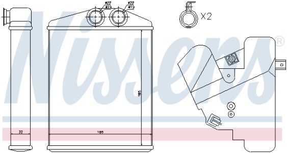 Nagrzewnica NISSENS 73377 1618260