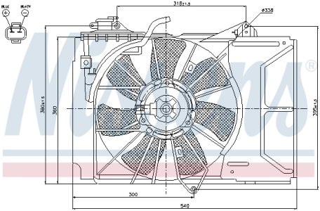 Wentylator chłodnicy NISSENS 85328 