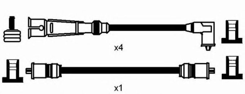 Przewody wysokiego napięcia komplet NGK RC-VW1101 