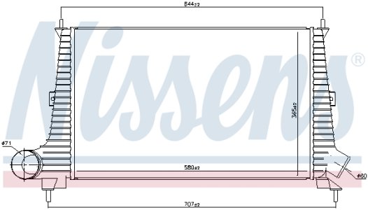 Intercooler NISSENS 96891 4576039