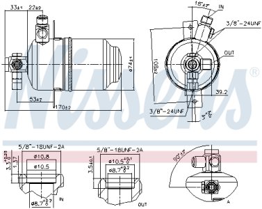Osuszacz klimatyzacji NISSENS 95077 1268300383