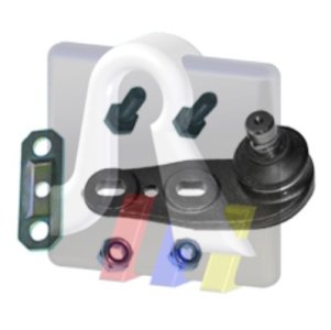 Sworzeń wahacza RTS 93.00910+ 855407366A