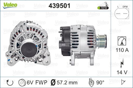 Alternator VALEO 439501 06F903023D