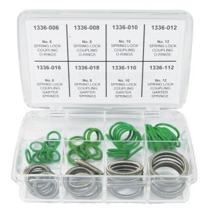 ZESTAW ORINGÓW DO KLIMATYZACJI I SPRING LOCK 60SZT