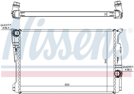 Chłodnica silnika NISSENS 60808 7823567