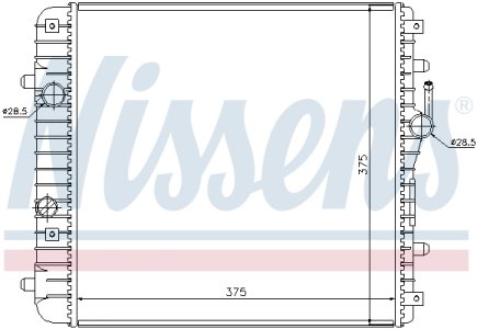 Chłodnica silnika NISSENS 630738 4705904