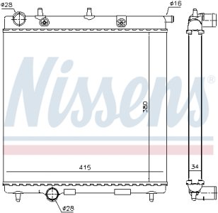 Chłodnica silnika NISSENS 63505 