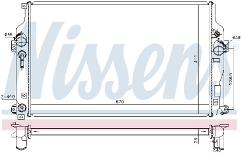 Chłodnica silnika NISSENS 646865 