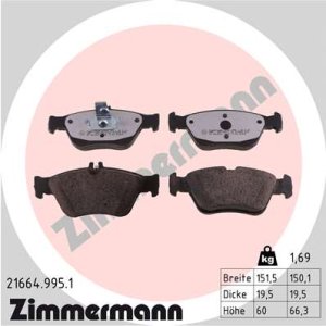 KLOCKI HAMULC. MERCEDES W202,W210 C,E-KLASA  95-