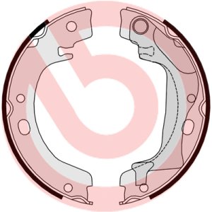 Szczęki hamulcowe BREMBO S83560 0449502120 TOYOTA COROLLA  02-07 (RĘCZNY)