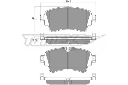 KLOCKI HAMULC. AUDI A4  15- TYŁ