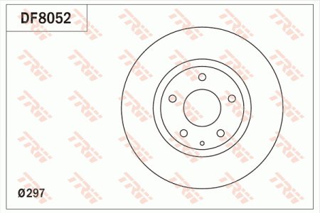 Tarcza hamulcowa TRW DF8052 GHP933251A MAZDA CX-5  11- PRZÓD