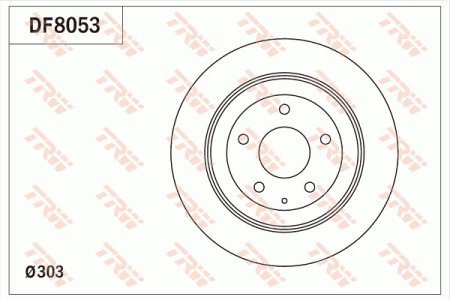 Tarcza hamulcowa TRW DF8053 K01126251B MAZDA CX-5  11- TYŁ