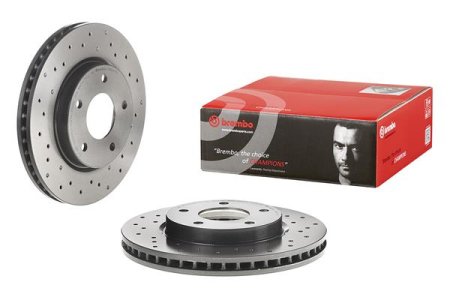 Tarcza hamulcowa BREMBO 09 B647 1X MN116330 MITSUBISHI LANCER  08- PRZÓD