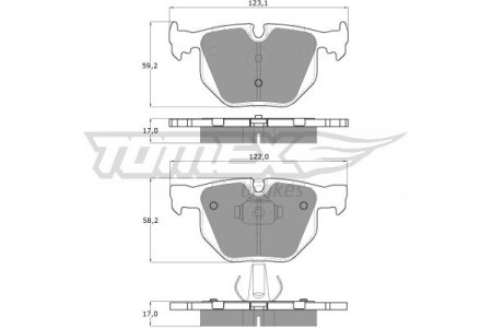 KLOCKI HAMULC. BMW 7 E65  02-  TYŁ