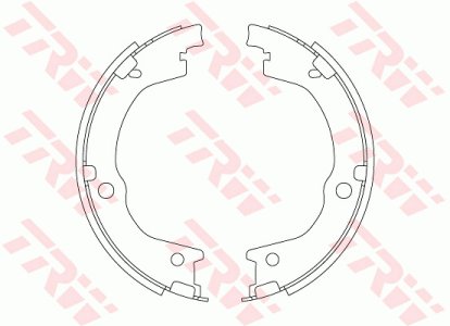 SZCZĘKI HAMULC. HYUNDAI SANTA FE  06- (RĘCZNY)