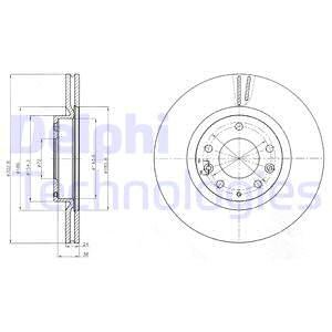 TARCZA HAMULCOWA DELPHI BG4316 MAZDA RX-8 03