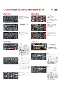 SZAFKA SERWISOWA Z NARZEDZIAMI 177CZ. YATO YT 55300 