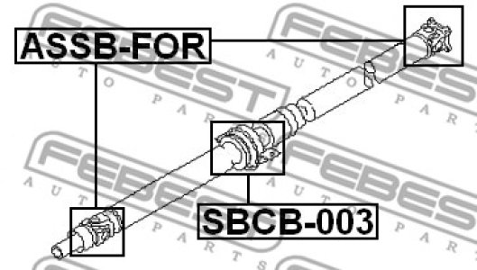 KRZYŻAK WAŁU NAPĘDOWEGO SUBARU FORESTER/LEGACY 2,0-3,0 97-09