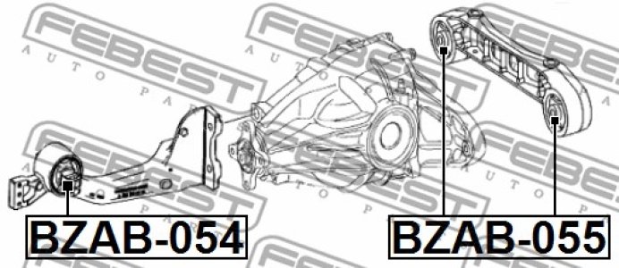TULEJA MOSTU DB T. VITO/VIANO W639 03- (TYLNA)