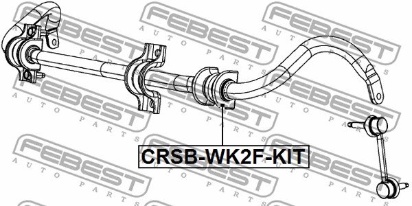 ZESTAW GUM STAB. JEEP P. GRAND CHEROKEE (CKD) 2006-2015 33MM