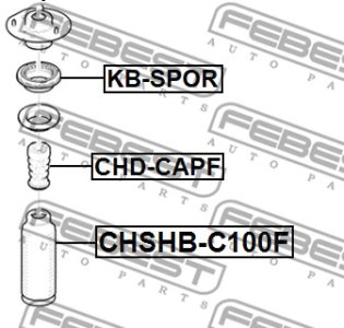 ŁOŻYSKO PODUSZKI AMORT. HYUNDAI I30, ELANTRA  (2014-2017)