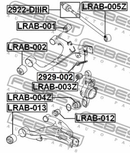 TULEJA WAH. LAND ROVER T. 3/DISCOVERY 3 2005-2009 LE/PR