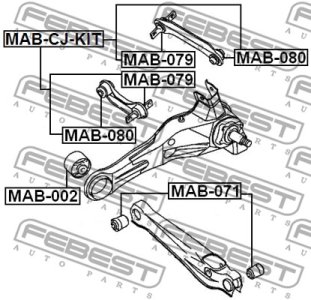 TULEJA WAH. MITSUBISHI T. CARISMA/LANCER/S40/V40