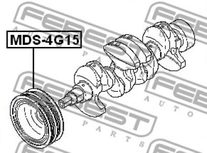 KOŁO PASOWE WAŁU KORBOWEGO MITSUBISHI COLT MK V (CJ_, CP_)