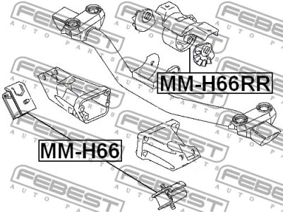PODUSZKA SIL. MITSUBISHI PAJERO PININ/IO H61W-H77W 1999-2005