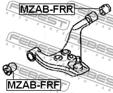 TULEJA WAH. MAZDA P. BONGO FRIENDEE SG 1995-2001 LE/PR TYLNA