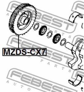 KOŁO PASOWE WAŁU KORBOWEGO MAZDA 3/6/CX-7