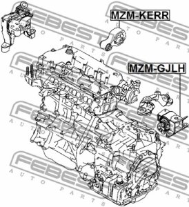 PODUSZKA SIL. MAZDA 3 BM 2013-2015