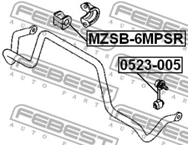 GUMA STAB. MAZDA T. 6 MPS GG 2005-2007 LE/PR