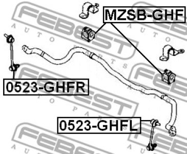GUMA STAB. MAZDA P. 6 2,0/2,2D 07-