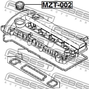 USZCZELKA KORKA WLEWU OLEJU MAZDA 3 1,6 03-