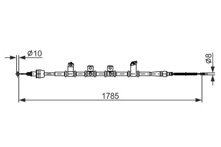 Linka hamulca ręcznego BOSCH 1987482921 597602Y500 KIA SPORTAGE 10- LT