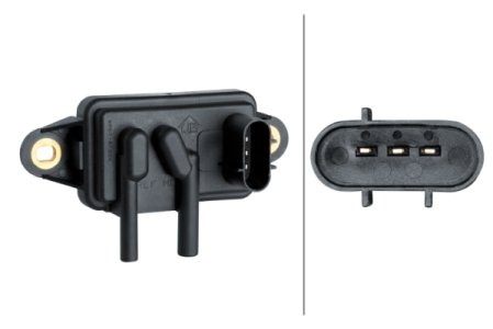 Czujnik ciśnienia spalin HELLA 6PP 009 409-401 3W1E9J460AA FORD