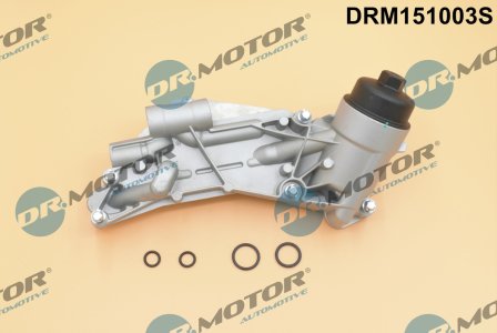 Chłodnica oleju Dr.Motor DRM151003S 93186324 z obudową filtra i uszczelką OPEL 