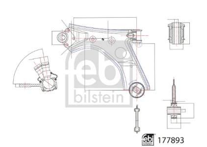 Wahacz FEBI BILSTEIN 177893 51810665 FIAT L