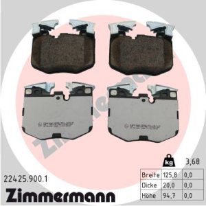 Klocki hamulcowe ZIMMERMANN 22425.900.1 34116888457 BMW 5 G30,F90 16- przód