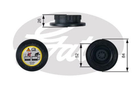 Korek chłodnicy GATES RC246 