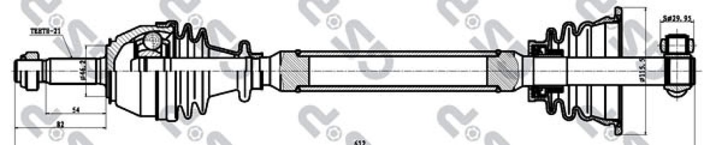 Drążek kierowniczy GSP 250025 7701349727