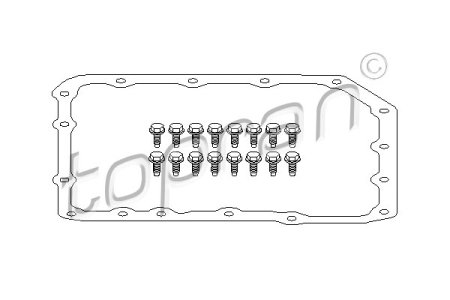 Uszczelka automatycznej skrzyni biegów TOPRAN 500 784 24111421367