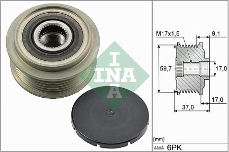 Sprzęgło alternatora INA 535003510 GY0211W11A
