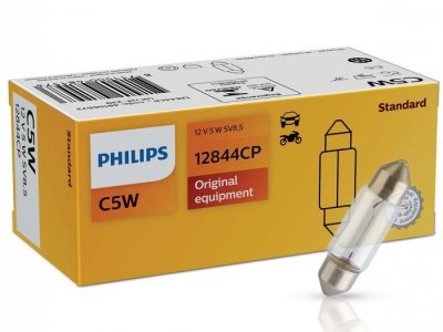 ŻARÓWKA C5W 12V SOFITOWA PHILIPS 12844 C5W12VSV85
