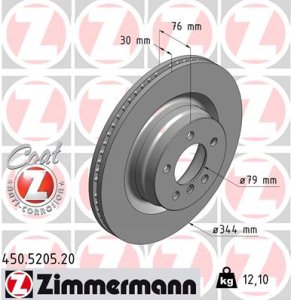 Tarcza hamulcowa ZIMMERMANN 450.5205.20 SDB500181