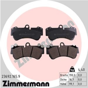 Klocki hamulcowe ZIMMERMANN 23692.165.9 23692166